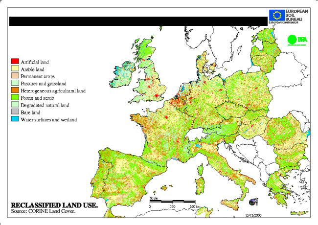 " Soil Erosion Risk Assessment, fonte: www.eusoils.jrc.ec.europa.eu